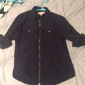 Michael Kors long sleeve zip up